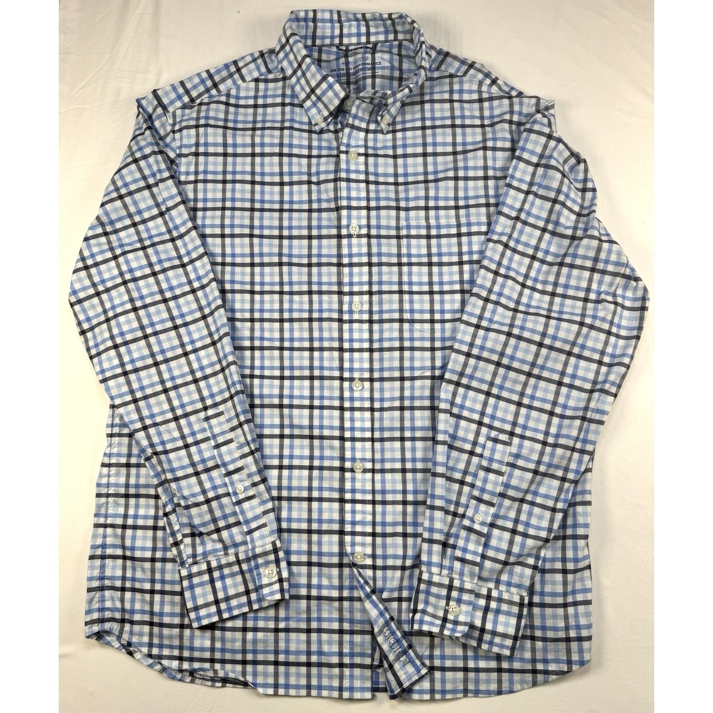 Vineyard Vines Men Button Down Shirt L Plaid On-The-Go‎ Performance OTG Brr